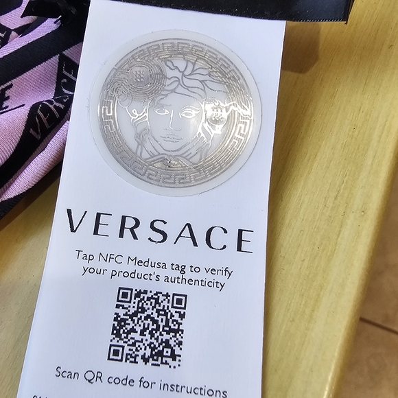 BNWT VERSACE PINK JEWELED HEADBAND main image 4